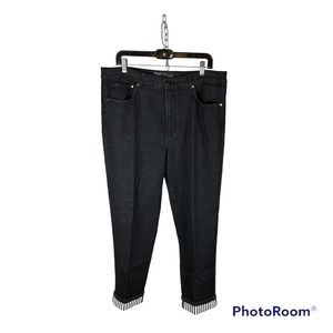 Diane Gilman Black Ankle & Cropped Jeans